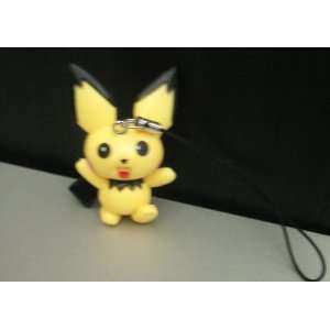  1.75 Pokemon Pichu Rubber Mascot Cell Phone Charm Strap 