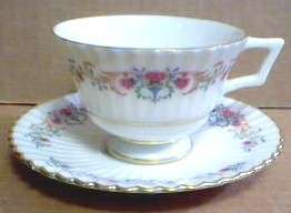 Lenox Cinderella Cup & Saucer Gold Trim Vintage Porceln  
