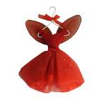 Kurt Adler 6 Fairy Whispers Red Glitter Ballerina Dress Christmas 