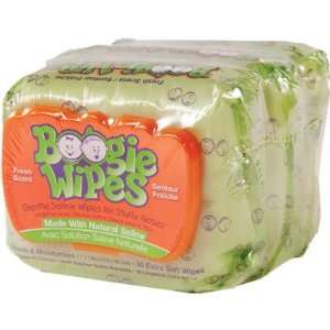  Boogie Wipes Fresh Scent Saline Nose Wipes, 30 Count, 3 pk 