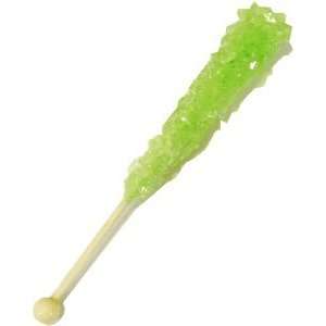Rock Candy Crystal Sticks Green Watermelon 12ct.  Grocery 