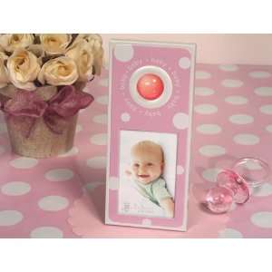  Pink and White Polka Dot Place Card Frame Favors: Health 