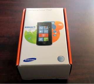 NEW AT&T Samsung Focus Flash OEM Box and Manuals (Phone not included 