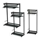   By Quartet   Two Shelf Garment Rack Free and 8 Hangers 24 Wide Black