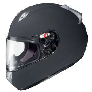  Advanced Solid Black Full Face Motorcycle Helmet   Size 