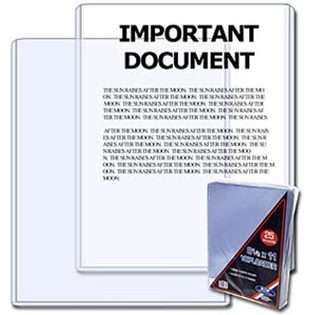 BCW 8.5 x 11   Document Topload Holder   25HoldersperPack (Quantity of 