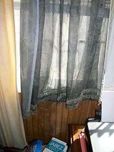 SAGE GREEN SHEER WINDOW PANELS IN GREAT CONDITION..  