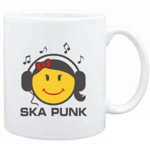  Mug White  Ska Punk   female smiley  Music Sports 