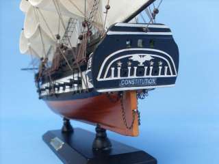 Uss Constitution 20 Wooden Tall Ship Authentic Model  