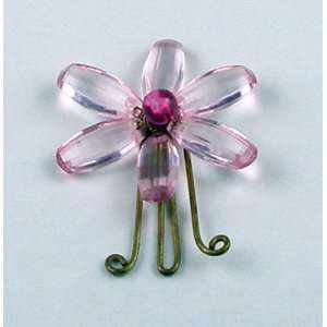   of 2 Handcrafted Pale Pink Daisy Paperclips (India)