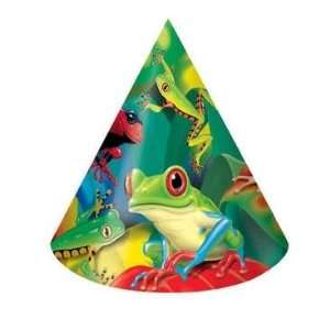  Frog Party Cone Hats (8 ct) Toys & Games