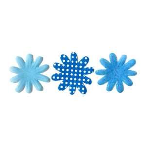  Doodlebug Silk Flowers 12/Pkg Blue Jean