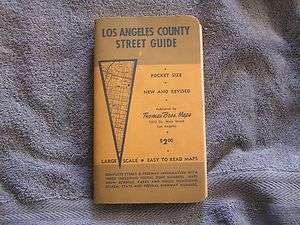 1960 Los Angeles Orange County Street Guide Thomas Brothers Guide CA 