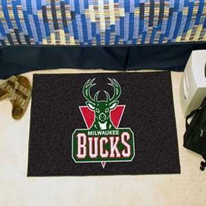 Milwaukee Bucks 18 x 29 Logo Starter Mat  Sports 