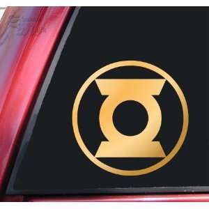  Green Lantern Symbol #2 Vinyl Decal Sticker   Mirror Gold 