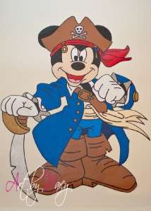 MICKEY hand painted wallpaper mural ~ Your choice!!  