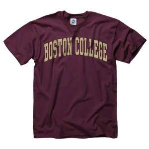  Boston College Eagles Maroon Arch T Shirt: Sports 