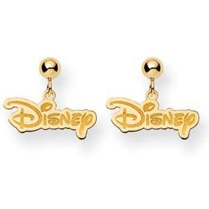  Disney Post Earrings   14k Gold/14k Yellow Gold Jewelry