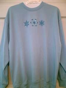 Woman Sweatshirts MC Sportswear Blues Greens Grandma Stars Birds Snow 