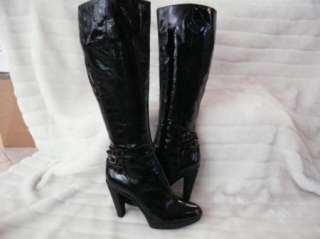 SERGIO ROSSI SHOES heels BOOTS Black Platforms 41 11 NEW  