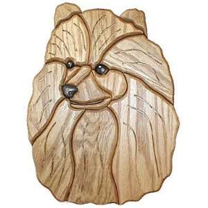 Pomeranian Wooden Dog Plaque