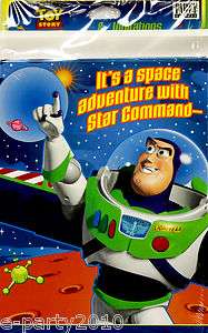 TOY STORY Party Supplies BUZZ LIGHTYEAR INVITATIONS 726528100984 