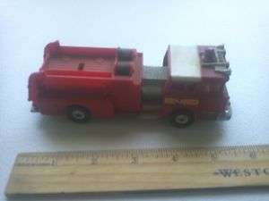 TOY RED FIRE TRUCK MACK C.F. FIRE CHIEF  