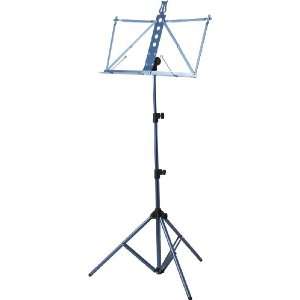  Accent Aluminum Music Stand with Bag, Blue Musical 