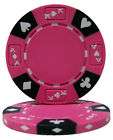 50 Pink Ace King Suited Clay Poker