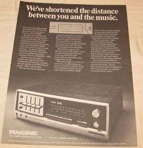 Panasonic SA 6500 Stereo Receiver PRINT AD 1971  