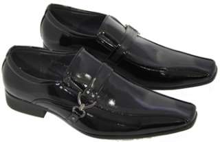 Mens Shiny Black Shoes sq patent Leather Look Shoes All Sizes 40 41 42 
