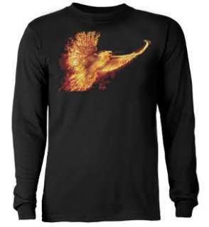 Phoenix Rising Flames Pheonix Fire Fantasy Art T shirt  