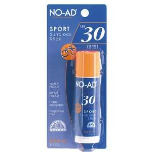 NO AD Sport Sunblock Stick, SPF 30, .6 Ounce Stick Beauty