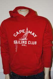   RALPH LAUREN POLO Cape May SAILING CLUB Fleece PULLOVER Hoodie L XL