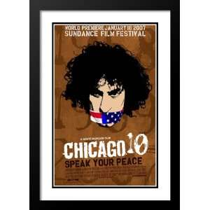 Chicago 10 32x45 Framed and Double Matted Movie Poster   Style B 