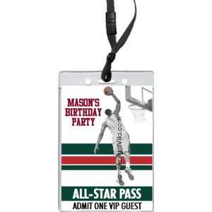  Milwaukee Bucks Colored Dunk All Star Pass Invitation 