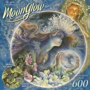 Moon Glow Princess of Light 600 Piece Round Jigsaw Puzzle : Toys 