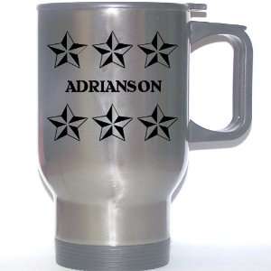   Gift   ADRIANSON Stainless Steel Mug (black design) 