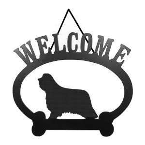  Welcome Sign   Bearded Collie