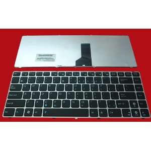  New US Layout Black Keyboard with Silver Frame for Asus 