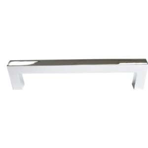   Center Polished Nickel Square Cabinet Bar Pull M1284