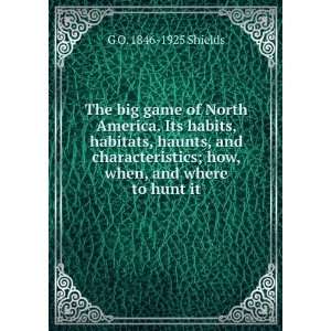 The big game of North America. Its habits, habitats, haunts, and 