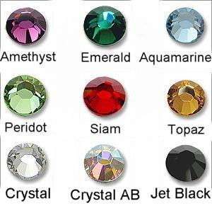 24 HotFix Flat Crystal Rhinestones~SS20~U Choose Color  