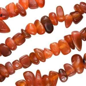  Red Agate Large Smooth Nugget Beads /24 Inch Strand (Heat 