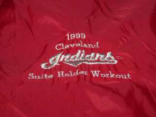 CLEVELAND INDIANS 1999 Suite Holder Pullover Jacket NEW  