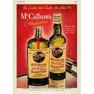  1937 Ad McCallums Perfection Blended Scots Whiskey Son 