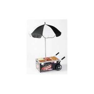 Nemco 6550 SF3   CounterTop Mini Hot Dog Steam Cart w/ Umbrella 