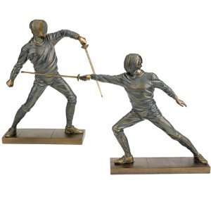  18th Century Olympic Sports Collectible   Fencing Statues   Sports 