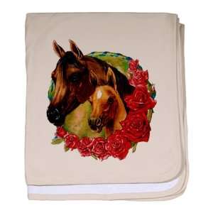  Baby Blanket Petal Pink Horse And Roses: Everything Else