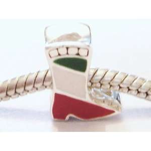 Authentic 925 sterling silver Italy, Italian colors charm fits pandora 